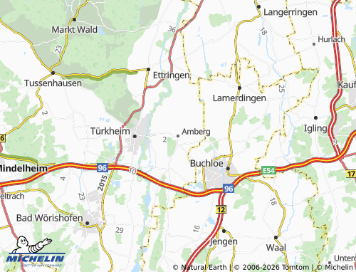 Mappa MICHELIN Amberg - ViaMichelin