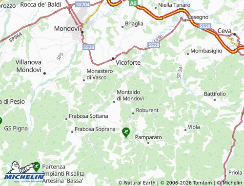 Kaart MICHELIN Roà Marenca - ViaMichelin