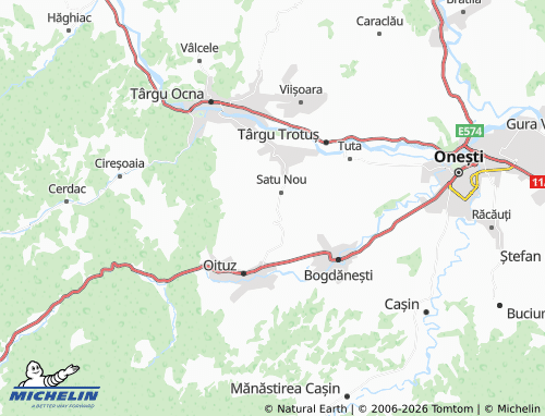 Mapa MICHELIN Nicorești - ViaMichelin