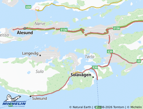 MICHELIN Fiskarstranda map - ViaMichelin