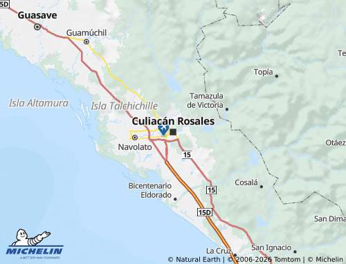 Carte MICHELIN Sinaloa - ViaMichelin