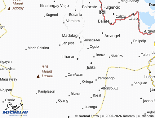 MICHELIN Libacao map - ViaMichelin