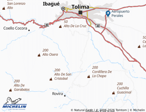 Carte MICHELIN Los Cauchos Parte Baja - ViaMichelin