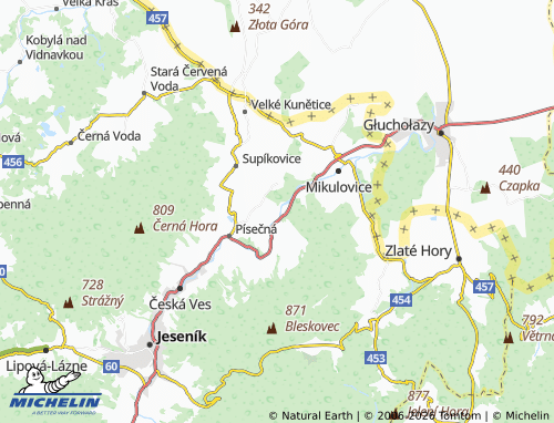 Mapa MICHELIN Hradec-Nová Ves - ViaMichelin