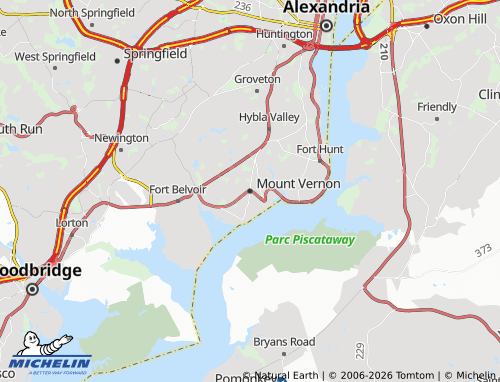 Mappa MICHELIN Mount Vernon - ViaMichelin