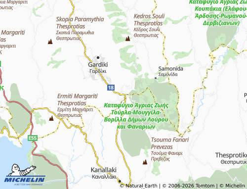 Carte MICHELIN Glyki - ViaMichelin