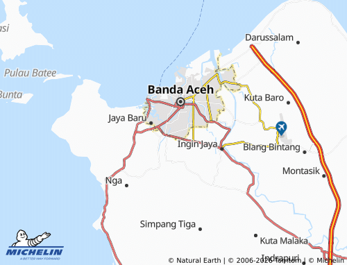 Mapa MICHELIN Banda Raya - ViaMichelin