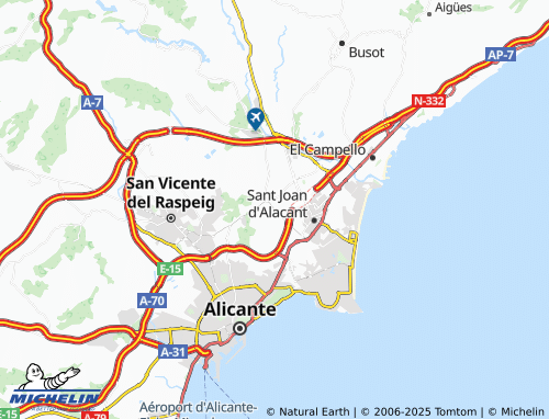 MICHELIN Urbanización Soquí y Costera map - ViaMichelin