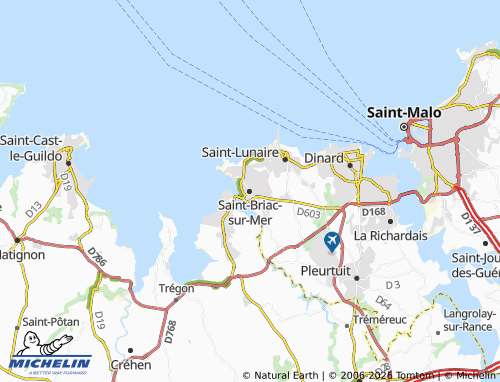 MICHELIN Saint-Briac-sur-Mer map - ViaMichelin