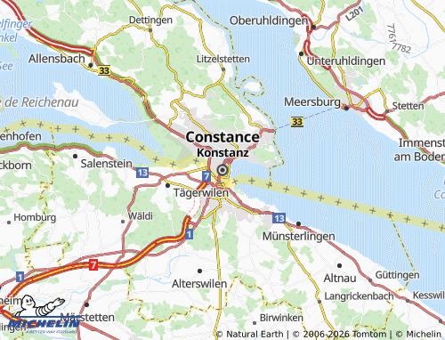 MICHELIN Constance map - ViaMichelin