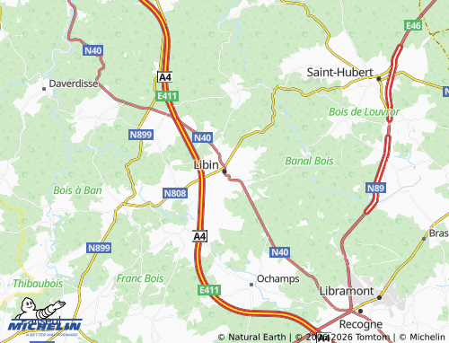 Kaart MICHELIN Libin - ViaMichelin