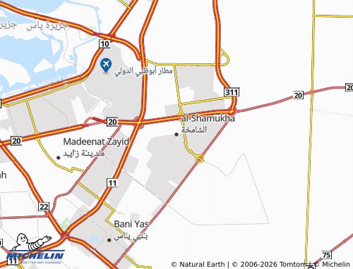 MICHELIN Al Shamkhah map - ViaMichelin