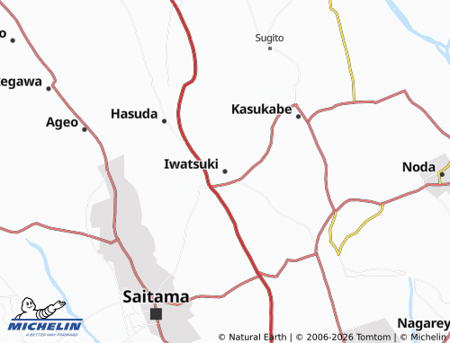 Mapa MICHELIN Iwatsuki - ViaMichelin