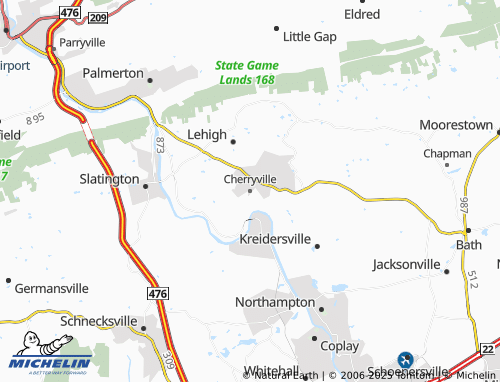 MICHELIN Cherryville map - ViaMichelin