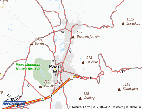 MICHELIN Dalvale map - ViaMichelin