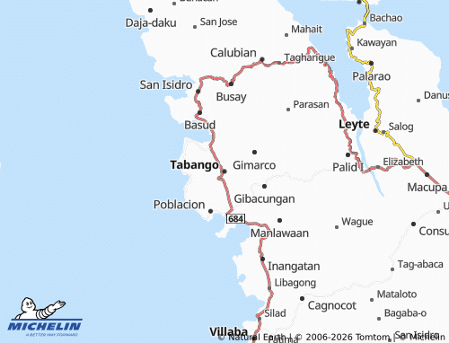 MICHELIN Tabango map - ViaMichelin
