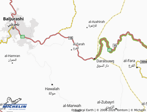 MICHELIN-Landkarte al-Qama - ViaMichelin