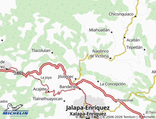 Mappa MICHELIN Coacoatzintla - ViaMichelin