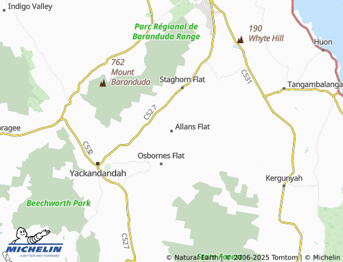 MICHELIN Allans Flat map - ViaMichelin