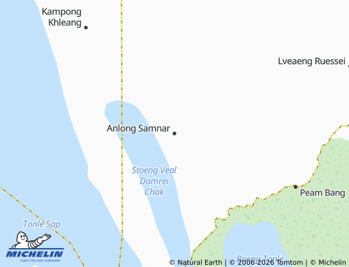 Carte MICHELIN Anlong Samnar - ViaMichelin