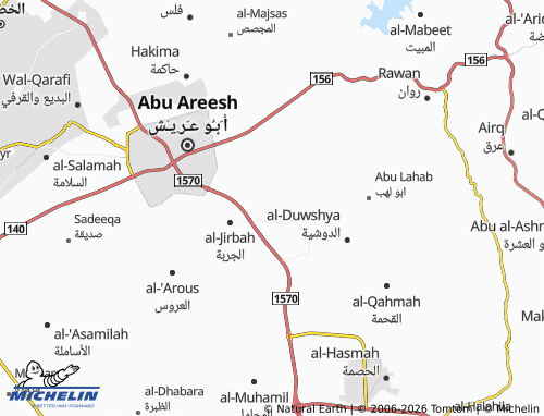 Carte MICHELIN Zabarah Rasheed - ViaMichelin