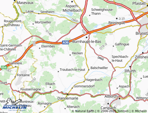MICHELIN-Landkarte Gildwiller - ViaMichelin