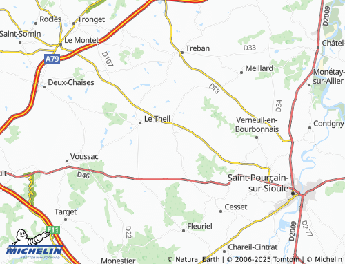 Carte MICHELIN Laféline - ViaMichelin
