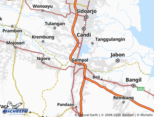 Carte MICHELIN Porong - ViaMichelin