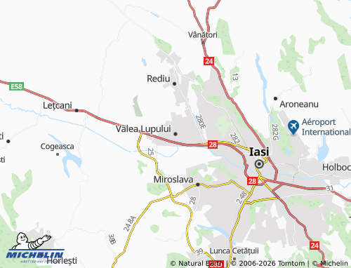 MICHELIN Valea Lupului map - ViaMichelin
