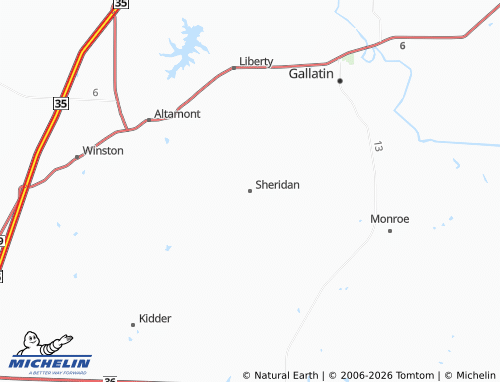 Mapa MICHELIN Sheridan - ViaMichelin