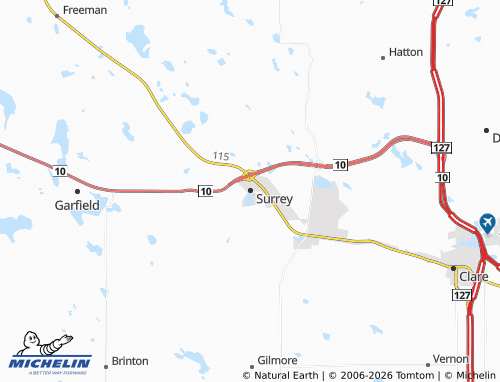Mapa MICHELIN Surrey - ViaMichelin