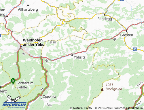 Mapa MICHELIN Ybbsitz - ViaMichelin