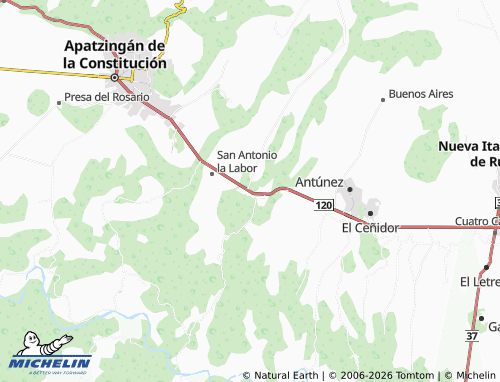 MICHELIN Uspero map - ViaMichelin