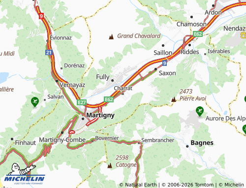 Mapa MICHELIN Charrat - ViaMichelin