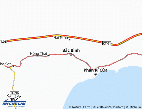 MICHELIN Bắc Bình map - ViaMichelin