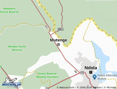 Mapa MICHELIN Mutenge - ViaMichelin