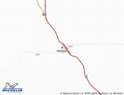 Kaart MICHELIN Nanton - ViaMichelin