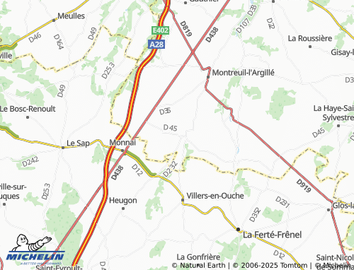 MICHELIN Verneusses map - ViaMichelin
