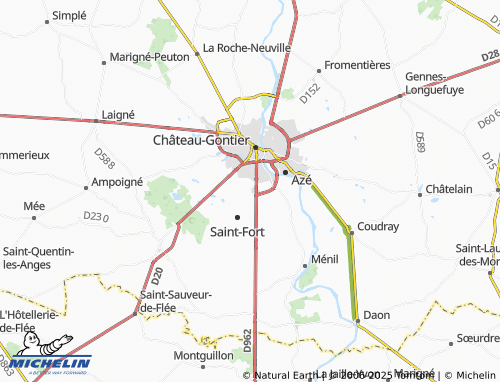 MICHELIN Moncusson map - ViaMichelin