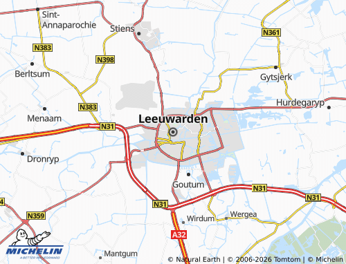 MICHELIN Leeuwarden map - ViaMichelin