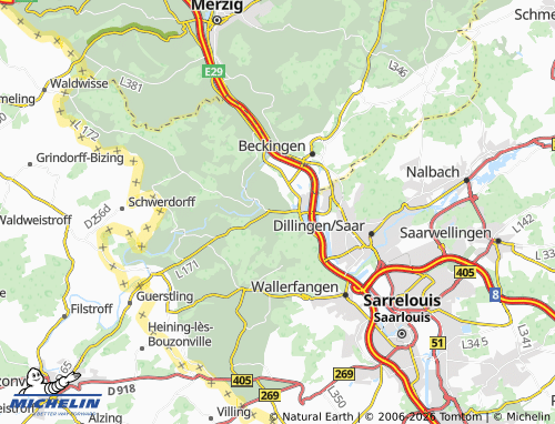 MICHELIN Rehlingen-Siersburg map - ViaMichelin