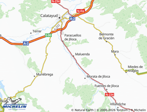 MICHELIN Maluenda map - ViaMichelin