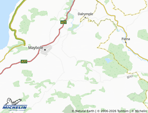 MICHELIN Kirkmichael map - ViaMichelin