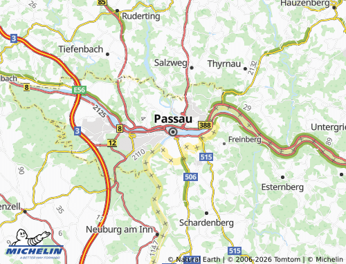 MICHELIN Passau map - ViaMichelin