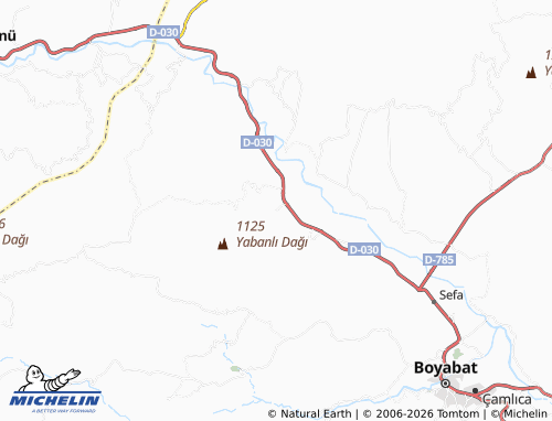 Mappa MICHELIN Yabanlı - ViaMichelin