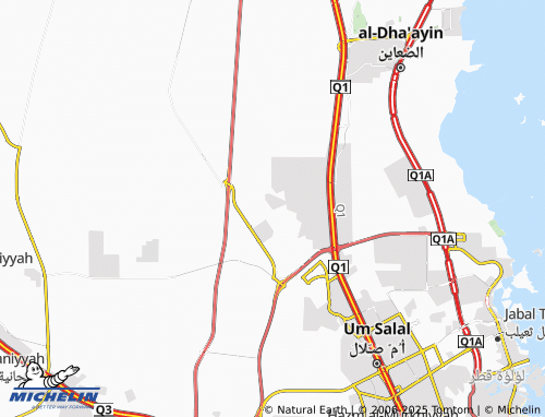 MICHELIN Al Khuraitiyat map - ViaMichelin