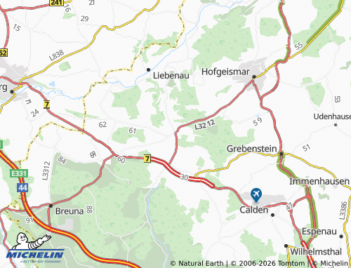 MICHELIN Niedermeiser map - ViaMichelin