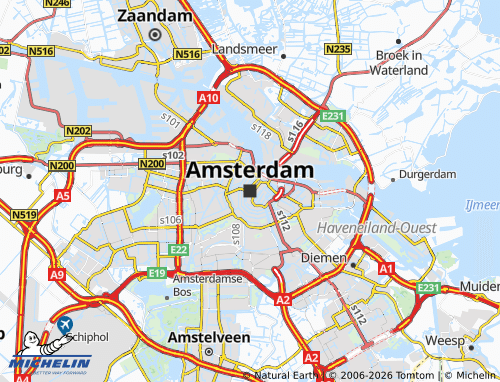 Mapa MICHELIN Amesterdão - ViaMichelin