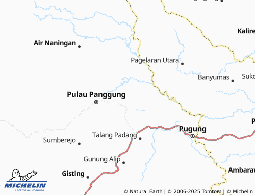 MICHELIN Penantian map - ViaMichelin