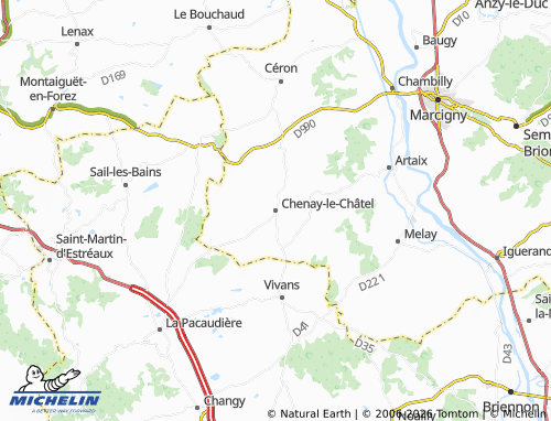 MICHELIN Chenay-le-Châtel map - ViaMichelin